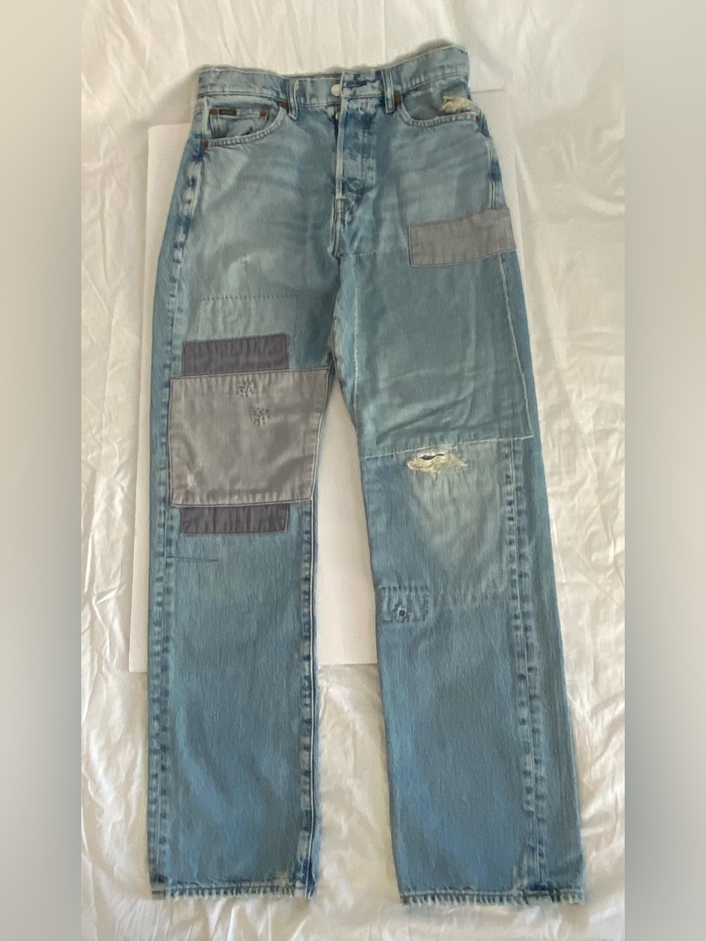 Polo Ralph Lauren Avery Boyfriend Patchwork Jeans